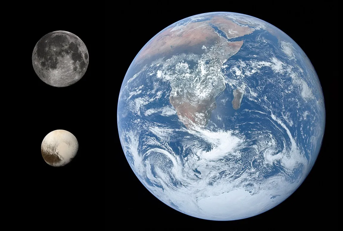 Föld Hold Pluto összehasonlítás