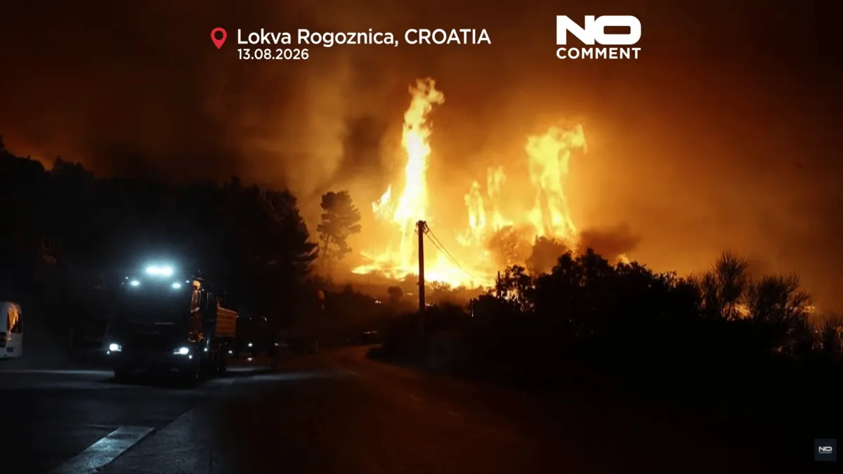 Magyarokat menekítettek ki Horvátországból az erdőtűz miatt