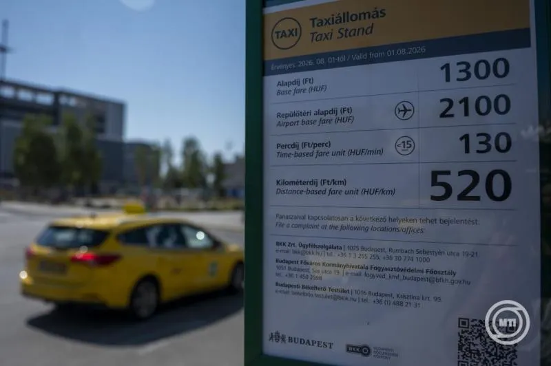 taxi budapest drágulás reptér