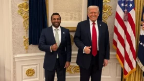 Kash Patel FBI-igazgató és Donald Trump