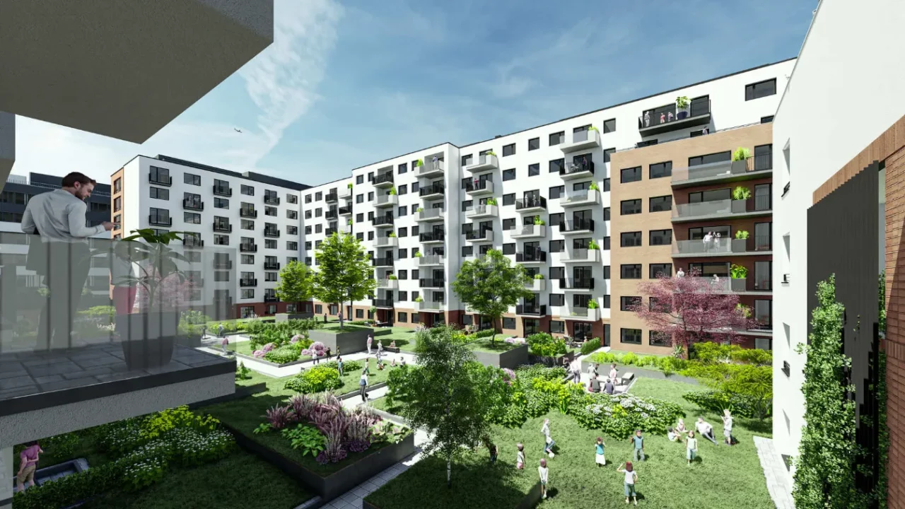 Parkside Residence Budapest látványterv