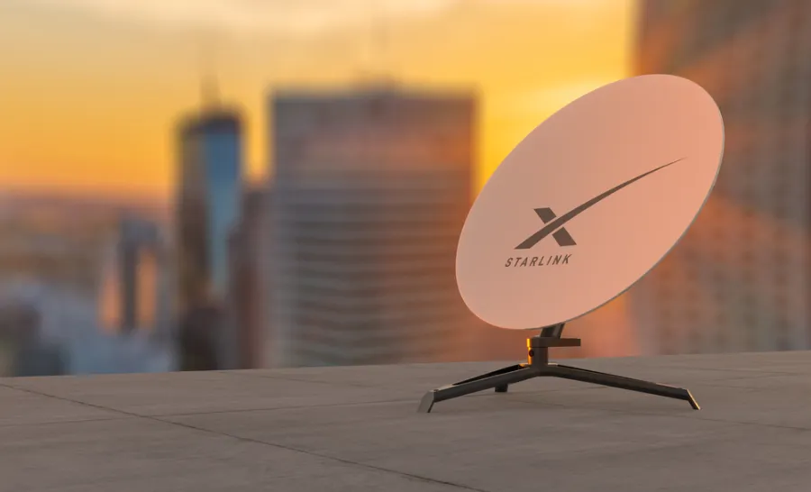 Starlink satellite dish