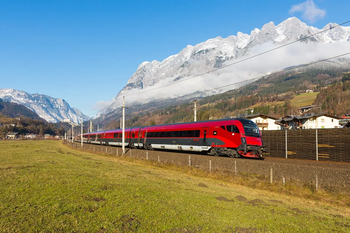 ÖBB RailJet Ausztria vasút vonat