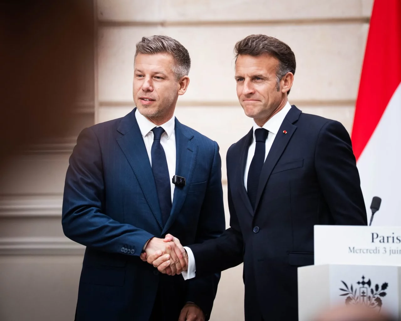 Péter Magyar Emmanuel Macron