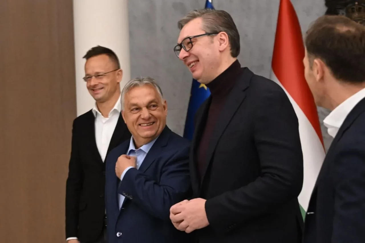 Orbán Viktor és Aleksandar Vučić﻿